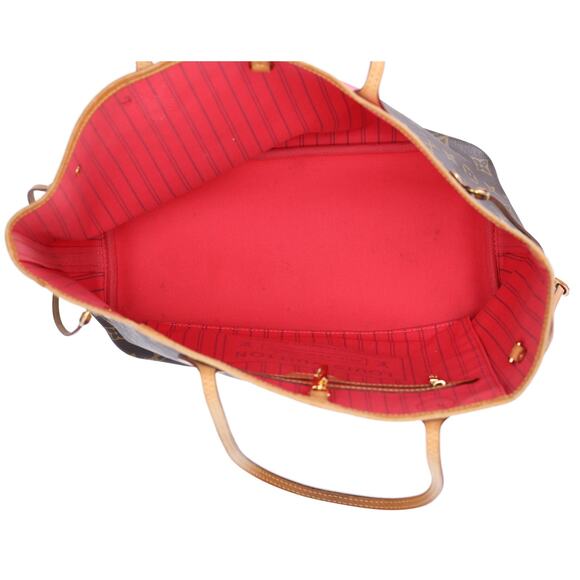 Louis Vuitton Neverfull MM Monogram Tote Bag M41602 Grenade - Picture 9 of 10